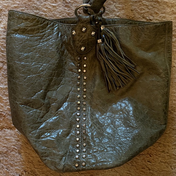 Cynthia Rowley Black Hobo Bag with Tassel - Picture 5 of 11